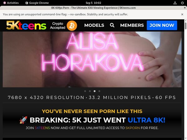 5K Teens Account Info