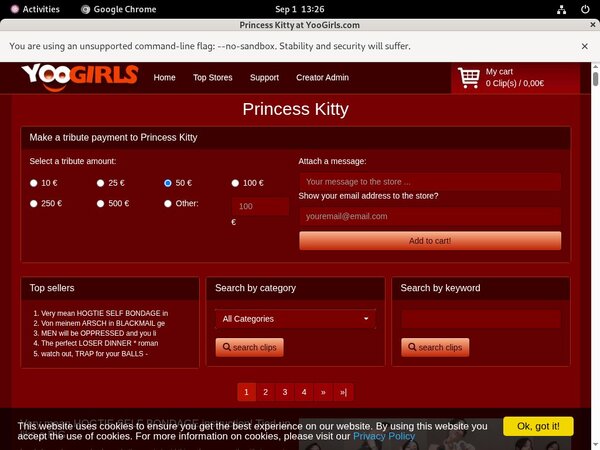 Account On Princess Kitty