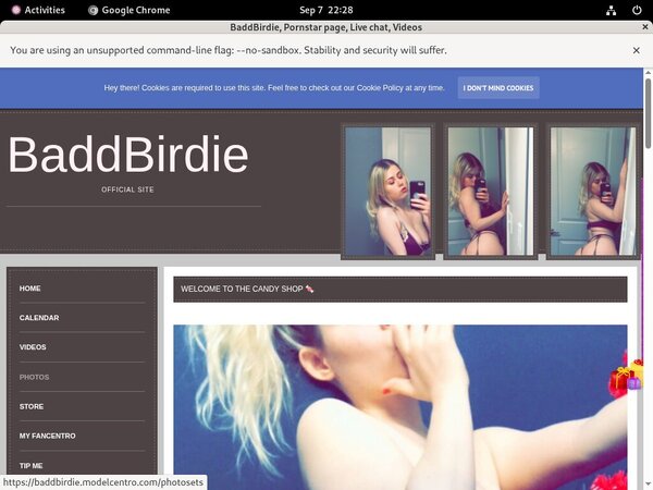 Baddbirdie.modelcentro.com Tube
