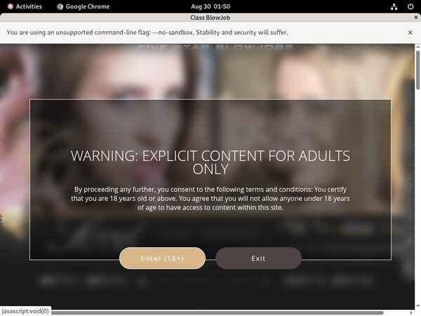 Class Blowjob Signup