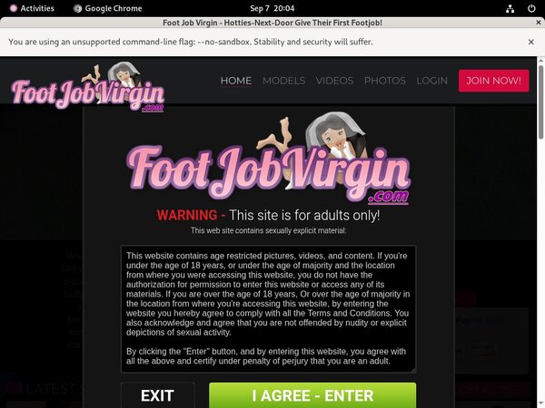Foot Job Virgin Discount Acc