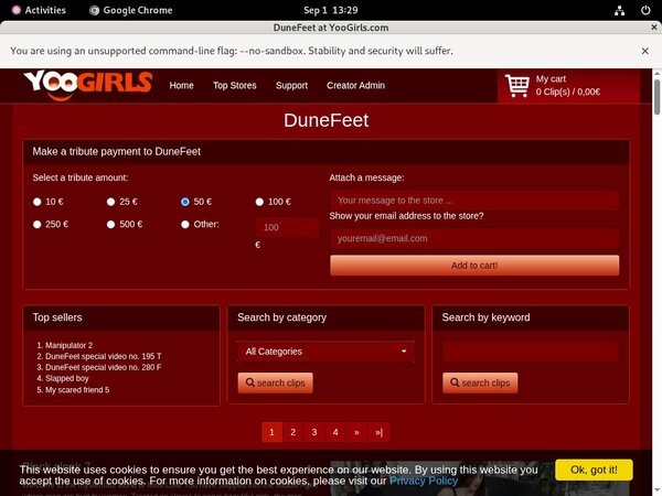Free Dunefeet Trials
