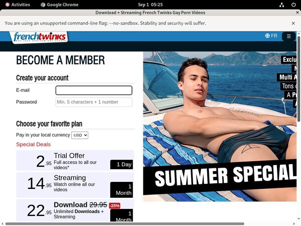 French-twinks.com With Bitcoin