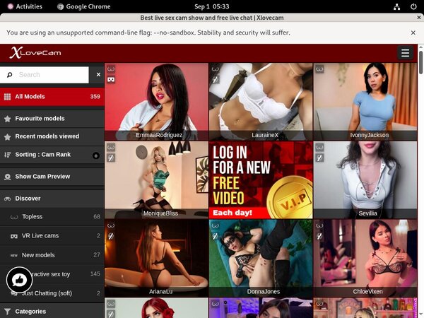 Get X Love Cam Password