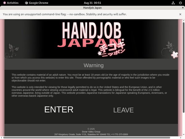 Handjob Japan Mobile Account