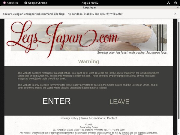 Legs Japan Free Trial Pass