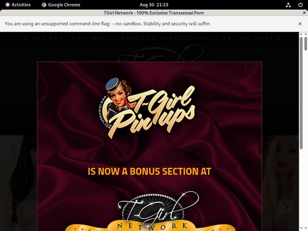 Limited TGirl Pinups Discount Offer