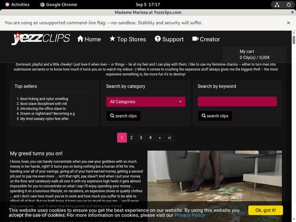 Madame Marissa Trial Sign Up