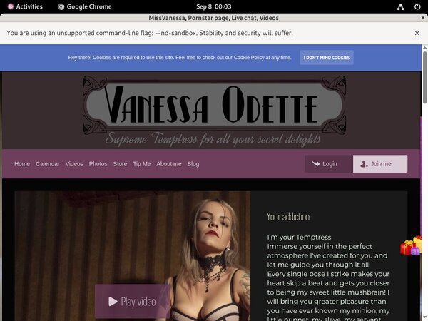 MissVanessa Naked