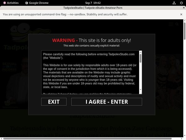 Password To Tadpolexstudio.com