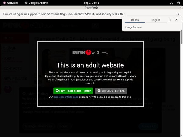 Pink O VOD Discount Form