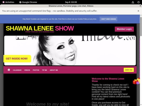Shawnaleneeshow.modelcentro.com Login Account