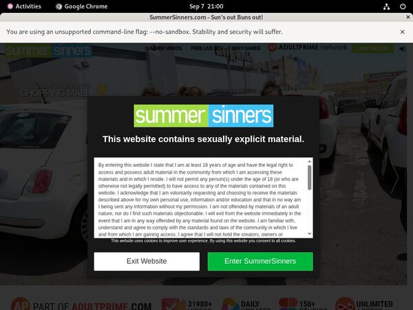 Summersinners.com Get Trial Membership