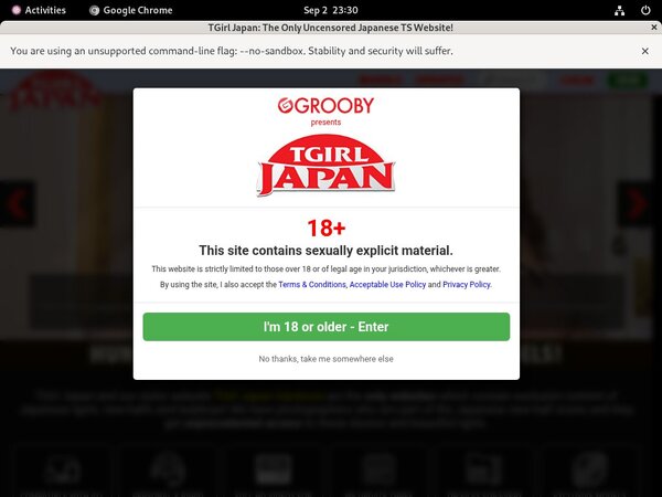 Tgirljapan.com Account Information