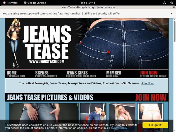 Trial Jeanstease.com Membership