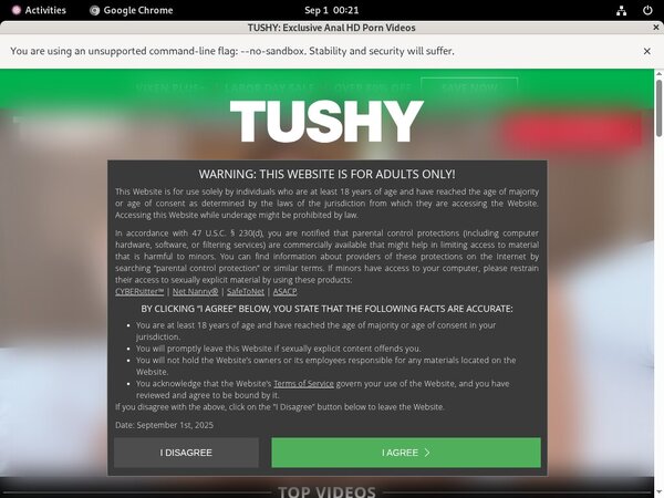 Tushy Home Page