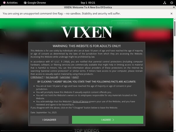 Vixen Account Password