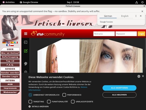 Fetisch-livesex.de Account Trial
